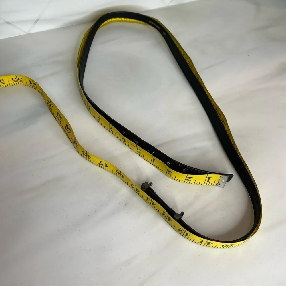 Belt with Metal Buckle Black Patent Leather For Women